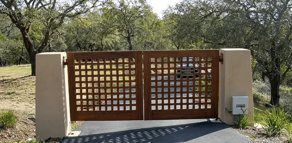 Driveway gate installation for a residential property in Lakeland, FL
