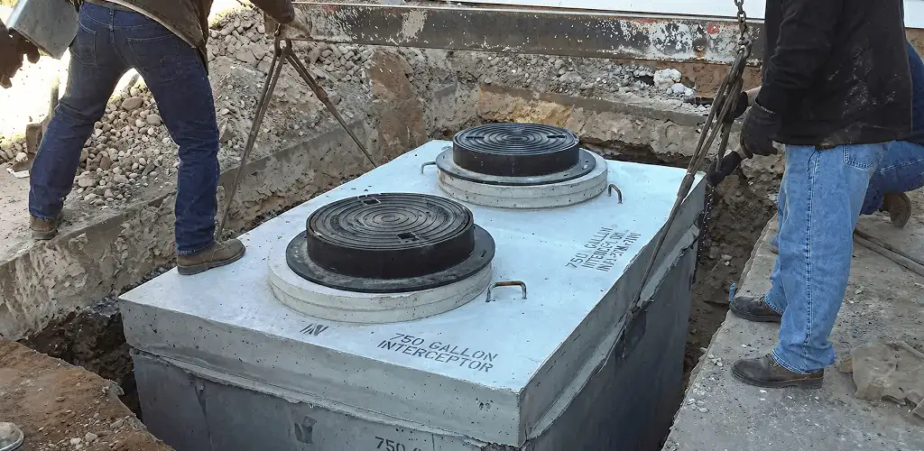 Grease trap installation for a commercial property drainage system in Lakeland, FL